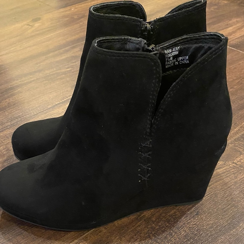 Cute Black Ankle Booties